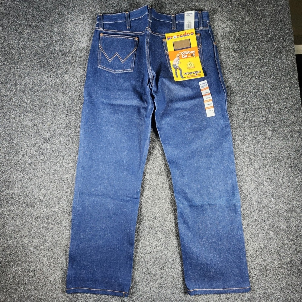 NWT Wrangler Cowboy Cut Jeans Mens 36x30 Blue 13MWZ Original Fit Denim